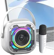 Portable Speaker with Microphone - Portable Microphone and Speaker,Outdoor Boombox, Handheld Small Subwoofer, Singing Devices for All Smartphones