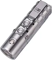 RovyVon Aurora A24 G2 Titanium LED Flashlight,1000 Lumen Pocket Flashlight with Lockout Mode,Rechargeable EDC Flahlight,7 Modes,Water Resistant for Everyday Carry, Hiking, Camping