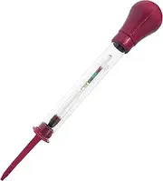 Battery Tester,Battery Hydrometer Suction Type Hydrometer Battery Tester with Scale Professional Accurate Battery Hydrometer Tester Washable Reusable Battery Tester for Automobile