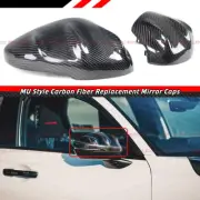 FOR 22-25 HONDA CIVIC MU STYLE REAL CARBON FIBER SIDE MIRROR COVER REPLACEMENT