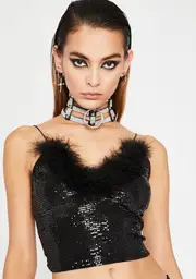 Wishing Hour Sequin Crop Top