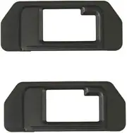 EM10 Eyecup Viewfinder Eyepiece for Olympus OM-D E-M10/E-M5 Mark I Silver/Black Cameras, WH1916 Viewfinder Eye Cup Cover EM5 EM10 Replaces Olympus EP-10 (2 Pack)