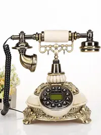 在飛比找樂天市場購物網優惠-仿古電話機歐式電話家用美式無線插卡固定辦公古董復古電話機座機