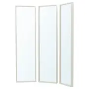 NISSEDAL mirror combination, white, 130x150 cm