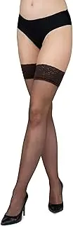 [LORES] Women Stockings Lace High Thigh Tights Silicone Top 15 Denier Over Knee Socks