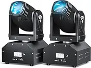 2packs Moving Head LED RGBW Beam Stage Light DMX512 Rotating Stage Effect Lamp for DJ Disco Club Party Dance Wedding Bar Theater Pub Christmas Lights