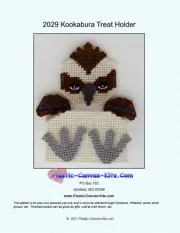 Kookabura Treat Holder- Plastic Canvas Pattern or Kit