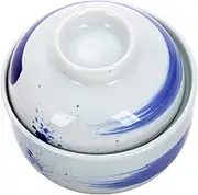 NOLITOY Small Ceramic Stew Pot with Lid Porcelain Steam Soup Pot Soup Bowl Ramekin Food Serving Dishes Lidded Candy Snack Tank Jar