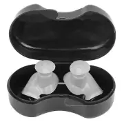 (Greyish White)Silicone Waterproof DustProof Spiral Earplug For Children FF