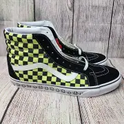 Vans Sk8-Hi Reissue BMX Checkerboard Men's Size 10.5 shoes Black Sharp Green NEW