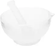 SHOWERORO 1 Set Glass Crush Pot Garlic Cheese Graters Kitchen Dish Rack Gadget Crusher Whisker Mixer Grinder Cloves Potatoes Masher Household Mixers Onion Pestle for Restaurant Transparent