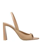 Jimmy Choo Lev Heeled Sandals 35 Biscuits/gold