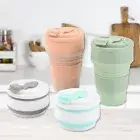 350ML Collapsible Silicone Cup Tea Coffee Mugs Foldable Water Cups Port Portable