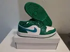 Air Jordan 1 Low Lucky Green Aquatone Blue White DC0774 304 Shoe Size 11W / 9.5M