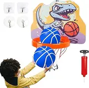 Door Basketball Hoop - Small Hoop Foldable Light up Inside Basketball Hoop - Adjustable Bedroom Basketball Hoop Portable Over The Door Hoop