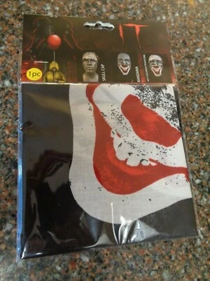 Pennywise the Clown Face Cover Bandana It Movie Skull Cap Costume Cosplay Mask
