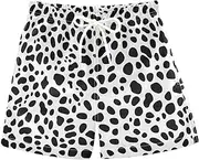 [sanluoli] Leopard Print White Background Workout Running Shorts Youth Swimming Trunks Lightweight Lined Beach Swimming 2T, Leopard Print White Background, 5 Years
