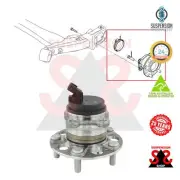 Rear Axle Wheel Hub Suit HYUNDAI Elantra 1.6 SR Turbo ELANTRA VI Saloon (AD,