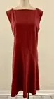 MM. LAFLEUR PAULINE NWT Womens Sz 10 Brick Red Sleeveless Stretch Dress