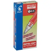 Pilot BPS-GP Ballpoint Pen 0.7mm Red 12 Pack