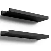 Set of 2 Wall Mounted Floating Shelves for Wall Display Decor Picture Ledge