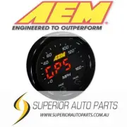 AEM X-Series GPS Speedometer Gauge 0~160mph / 0~240kph Black Bezel/Faceplate