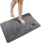 Bath Mat, Non-slip Bathroom Mat, Water-absorbing Quick-drying Washable Microf...