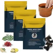 Voilaist Natural Herbal Cleansing Foot Soak Liquid,Body Detox Foot Soak Beads,Voilaist Natural Herbal Detox Cleansing Foot Soak Liquid,Lymphatic Drainage Ginger Foot Soak, and Relieve Fatigue (3box)