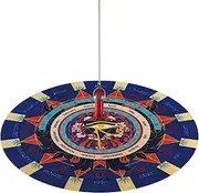 Pendulum Mat, Decision Maker Dowsing Divination Mattress, 8.5-Inch Round Astrology Pendulum Board, Mystical Fortune-Telling Mat for Energy Reading, Spirit Guidance & Games