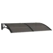 Door Canopy Black 150X100 Cm Polycarbonate Awning & Canopy Parts
