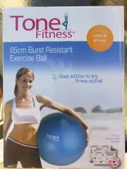 Tone Fitness Exercise Ball (65 cm/26") DVD, Pump & Instructions-New In Box