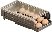 Rolling Egg Dispenser | Automatic Rolling Fridge Egg Organizer Holds 14 Eggs | Egg Storage Fridge | Stackable Egg Dispenser with Slide for Refrigerator for the Refrigerator Kitchen Cabinets