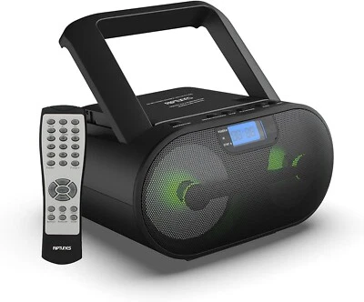 Portable CD Player Boombox AM FM Radio, Bluetooth, USB, Aux-Input, MP3 CD Stereo