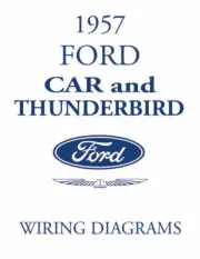 FORD 1957 Custom, Fairlane & Thunderbird Wiring Diagram Manual