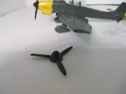 DINKY TOYS REPLACEMENT BLACK PLASTIC PROPELLER #721 JUNKERS JU-87B STUKA
