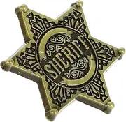 [CALLARON] Hexagonal Badge Alloy Pin For Cosplay And Party Costume Decorations Vintage Hexagonal Shape Badge Veterans Day Hexagonal Badge