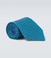 [Charvet] Charvet Jacquard silk tie One Size blue