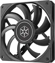 SilverStone Air Slimmer 120, 4.72 Inch Slim Fan, 1500 RPM, 31.7 Decibels, Compatible with Desktop & Small Form Factor Systems