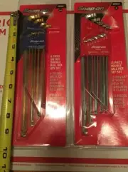 Snap-on Long-Stubby Fractional And Metric Double Ball End Hex Wrench Sets