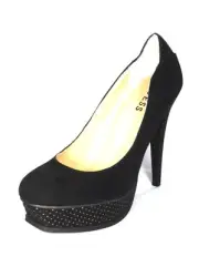 New Authentic Guess Pumps By Marciano Cheyla Black Suede Size 7