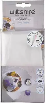 Disposable Dual Piping Bags 20 Piece Set
