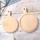 Food Wood Pizza Peel Round Cheese Board Pizza Paddle Pizza Bread Restaurant