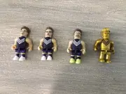 AFL Micro Figures 2016 FREMANTLE Dockers - Barlow, Neale, Tabener & GOLD Pavlich