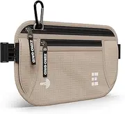 [Zero Grid] Money Belt for Secure Travel - Concealed Travel Pouch w/RFID Blocking - Secure Important Documents and Money - Durable, Water-Resistant Rip-Stop Nylon w/RFID Sleeves Set