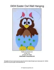 Easter Owl Wall Hanging-Plastic Canvas Pattern or Kit
