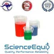 Measuring Jug Graduated Autoclavable Plastic 4 sizes, 1/6/12 Pcs per Pack