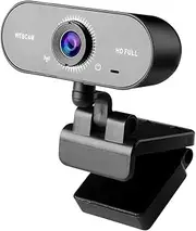 zolyet 1080P Clip-on USB Webcam with Noise Canceling Mic Support ible Rotation/Auto Focus/Auto Adjusting Lighting Condition, Black Black 1080P