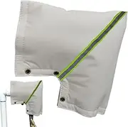 Uoqpty Backflow Preventer Insulation Cover, Oxford Cloth Freeze Protection Winter Faucet Covers, Backflow 5Layers Faucet Socks Valve Cover for Sprinkler Valve