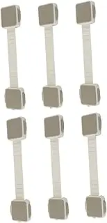 ANDRESLAD 6 Pack Childproofing Kitchen Baby Proof Cabinet Locks Drawer Locks for Boys and Girls Fridge Locks for Toddlers Easy to Install Locks