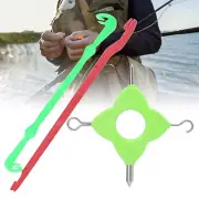 Green Fishing Bait Needle Hook Knot Puller Knot Tying Tool Set Fishing Bait US